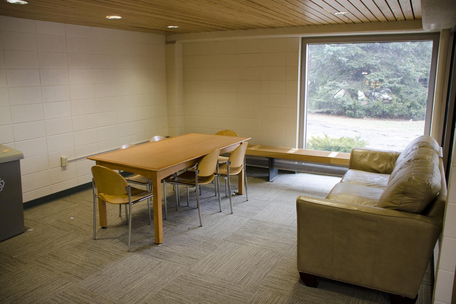 Madrigrano Hall offers a lounge for students on every floor.