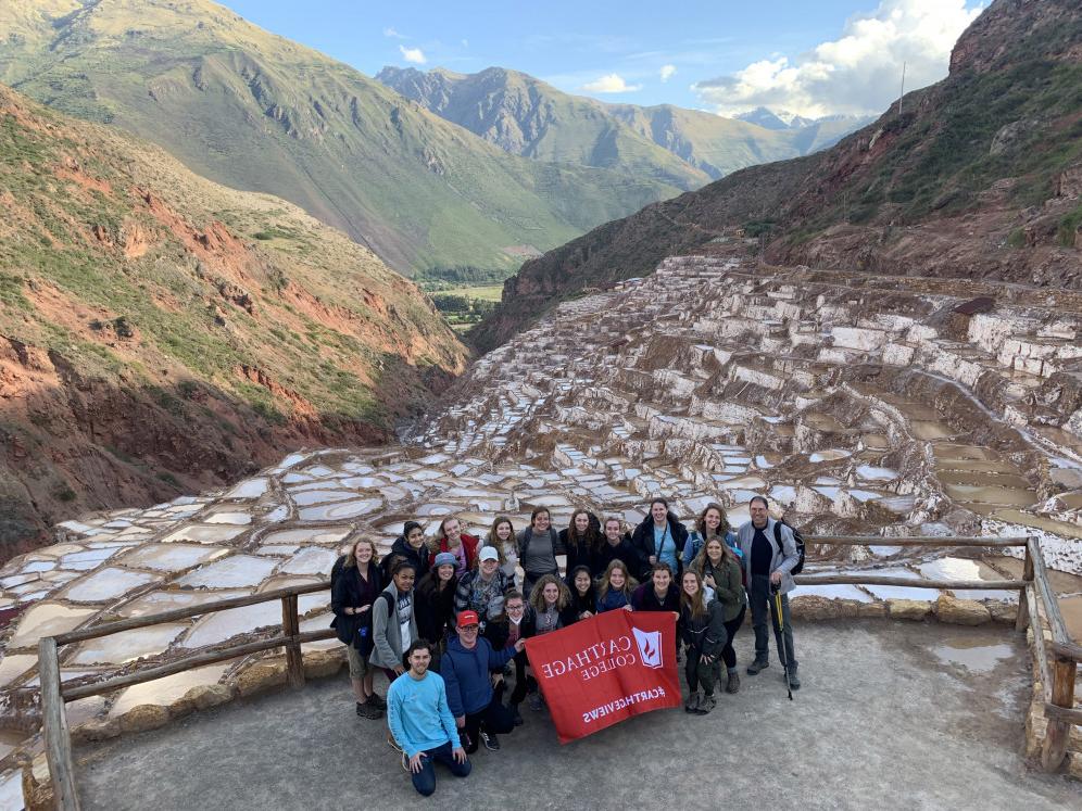 Students and faculty in Peru during the January 2022 J-Term.